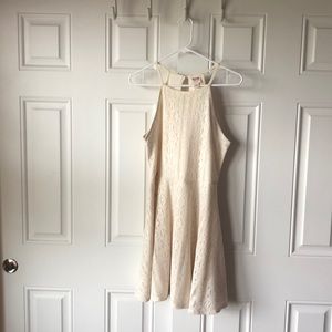 Cream Laced Dress
